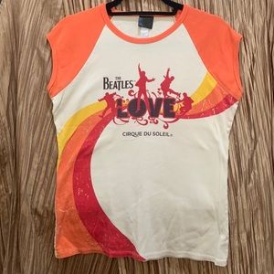 Vintage Beatles “Love” by Cirque de Soleil cap-sleeve t-shirt